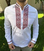 Вышиванка Nik 55956 white - делук