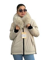 Пуховик Yafeier 868 beige песец - делук