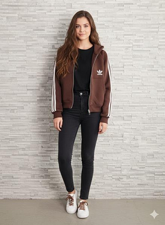 Кофта Спорт Newe 15001 brown - делук