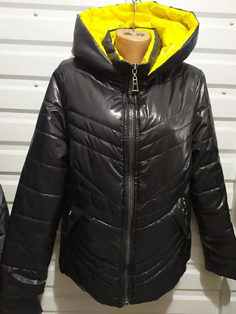 Куртка Svetlana 425 black-yellow - делук