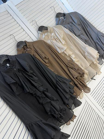 Блузка Style Nadezhda 377 brown - делук