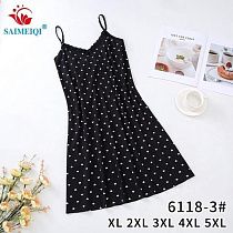 Ночнушка Saimeiqi 6118-3 black - делук