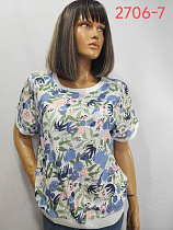 Футболка Lida 2706-7 blue-green - делук