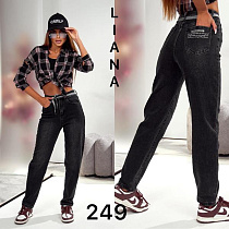 Джинсы Liana Denim 249 black - делук