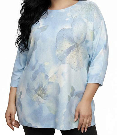 Свитер Elena&Vika 26126 l.blue - делук