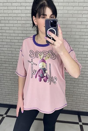 Футболка Levisha 250104 pink - делук