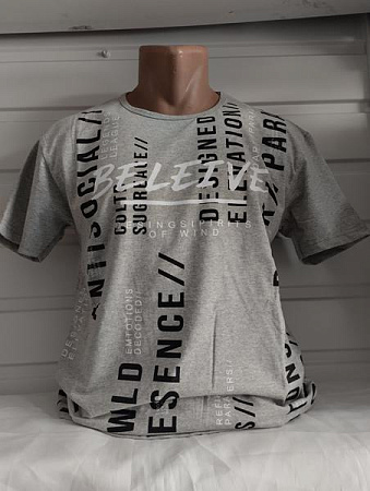 Футболка Panda 1804 grey - делук