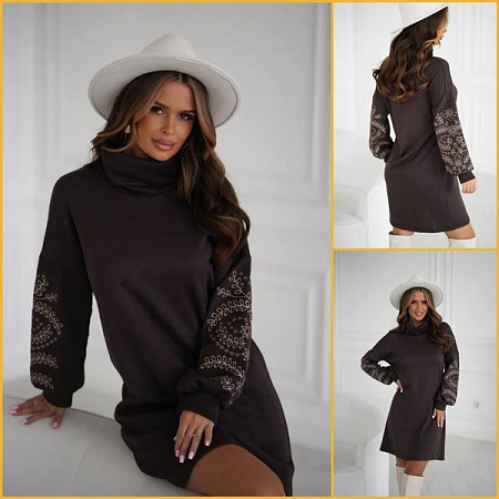 Платье Alisa Brand 7560 brown - делук