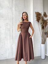 Платье Latoria 817 brown - делук