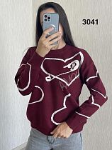 Свитер Fsn 3041 wine - делук