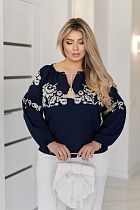 Блузка Dgmd 3377 navy - делук