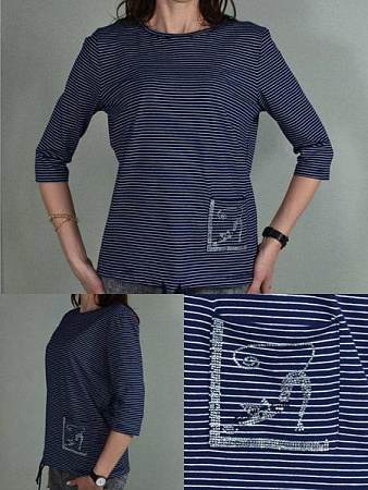 Свитер Samo SO171 navy - делук