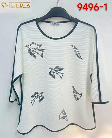 Свитер Lida 9496-1 white - делук