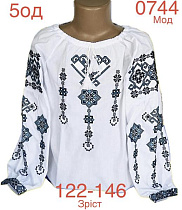 Вышиванка Надийка ND885-0744 white - делук