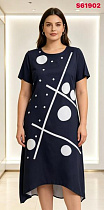 Платье Lida S61902 navy - делук