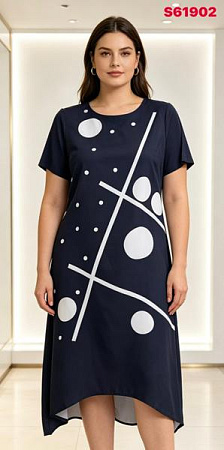 Платье Lida S61902 navy - делук