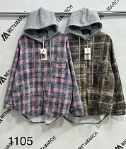 Рубашка Met&March 1105 grey-pink - делук