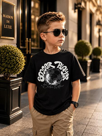Футболка Major Kids 3708 black - делук