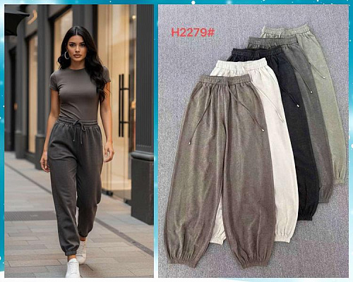 Штаны Nefertiti 2279 brown - делук