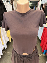 Футболка New Season F004 brown - делук