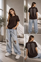 Футболка Karolina KR688 brown - делук