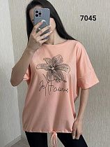 Футболка Fsn 7045 peach - делук