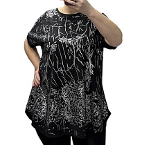 Футболка Elena&Vika 25010 black - делук