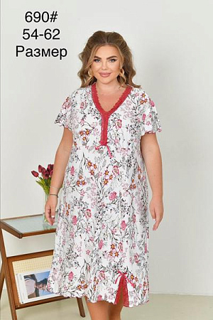 Ночнушка Brilliant B690 white - делук