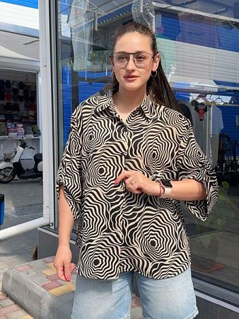 Рубашка Jjf 8807-2 beige - делук