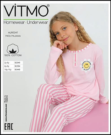 Пижама Disneyopt Kids 92448 pink - делук