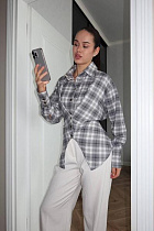 Рубашка Style Nadezhda 033 grey - делук