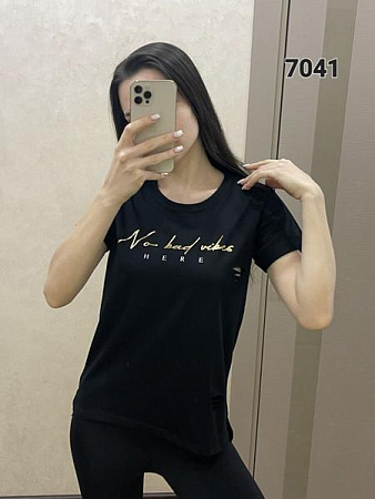 Футболка Fsn 7041 black - делук