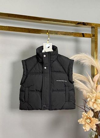 Жилетка Delfinka 8168 black - делук