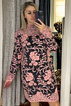 Платье Novetly Store 26287 grey-pink - делук