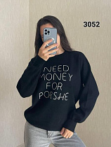 Свитер Fsn 3052 black - делук
