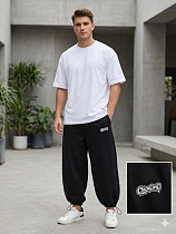 Штаны Спорт Moranny 2233-1 black - делук
