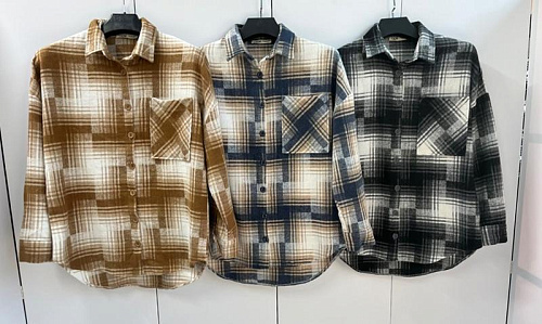 Рубашка X-Ray XR715 beige - делук