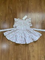 Платье Rsv 195-1 white-l.pink - делук