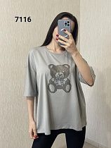 Футболка Fsn 7116 grey - делук