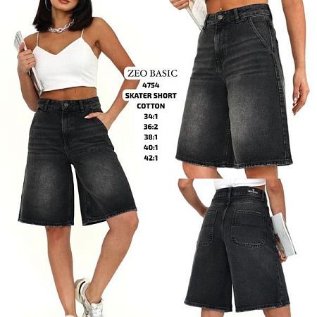 Шорты Jeans Style 4754 black - делук