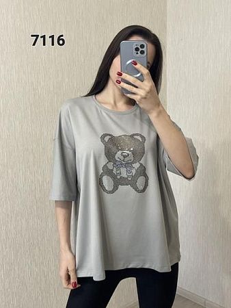 Футболка Fsn 7116 grey - делук