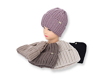 Шапка Angelica QW001-1 на флісі mix - делук