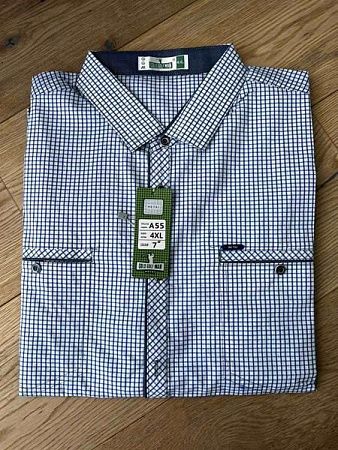 Рубашка Nik A55 white-navy - делук