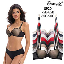 Бюстгальтер Diorella 8920C black-black - делук