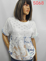Футболка Lida 5068 white - делук