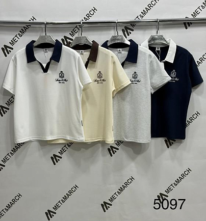 Футболка Met&March 5097 white - делук