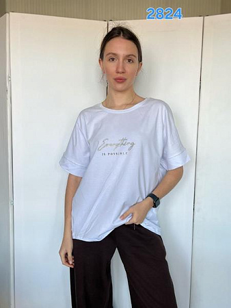 Футболка Fsn 2824 white - делук