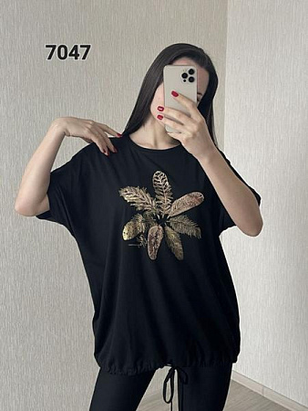 Футболка Fsn 7047 black - делук