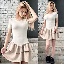 Платье Karolina KR201 beige - делук