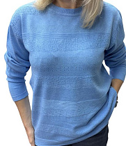Свитер Elena&Vika 25521 l.blue - делук